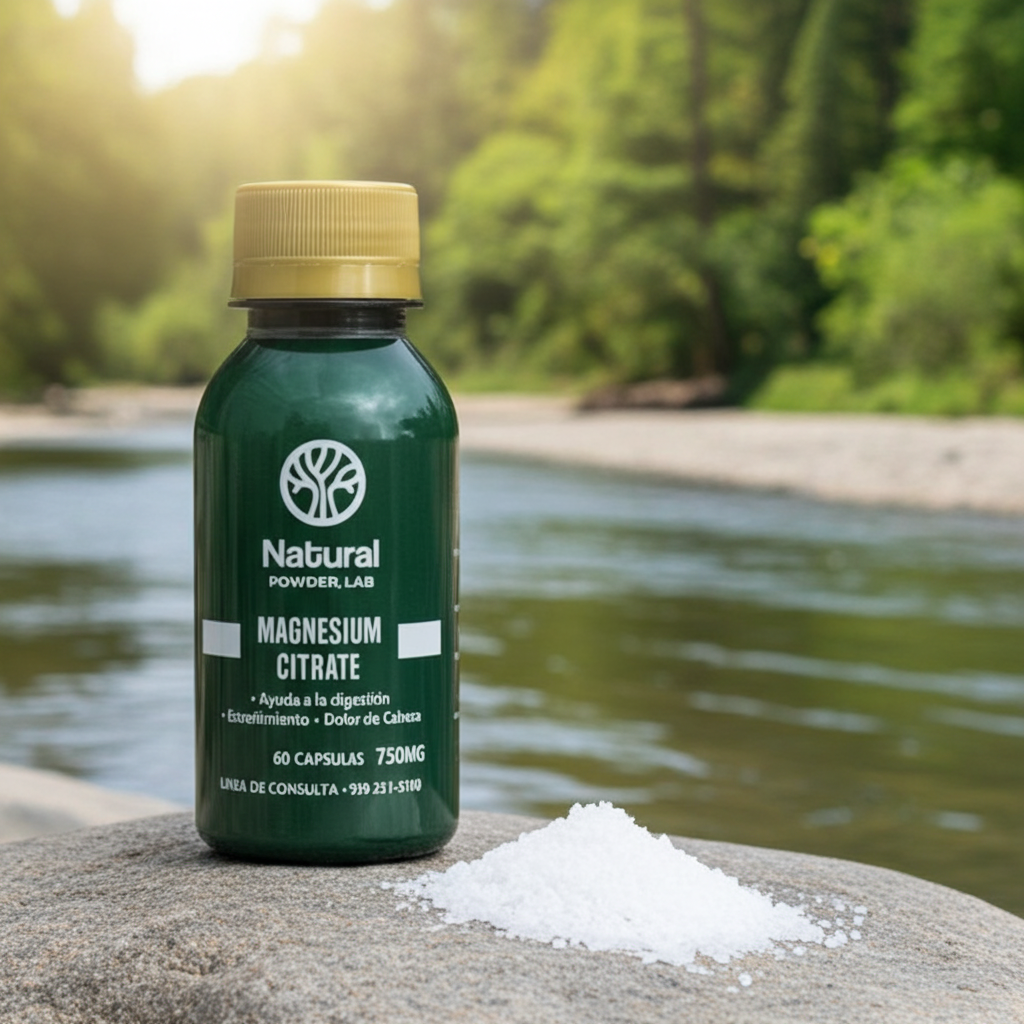 Magnesium Citrate - Muscle and Nerve function - Natural Powder Lab PR